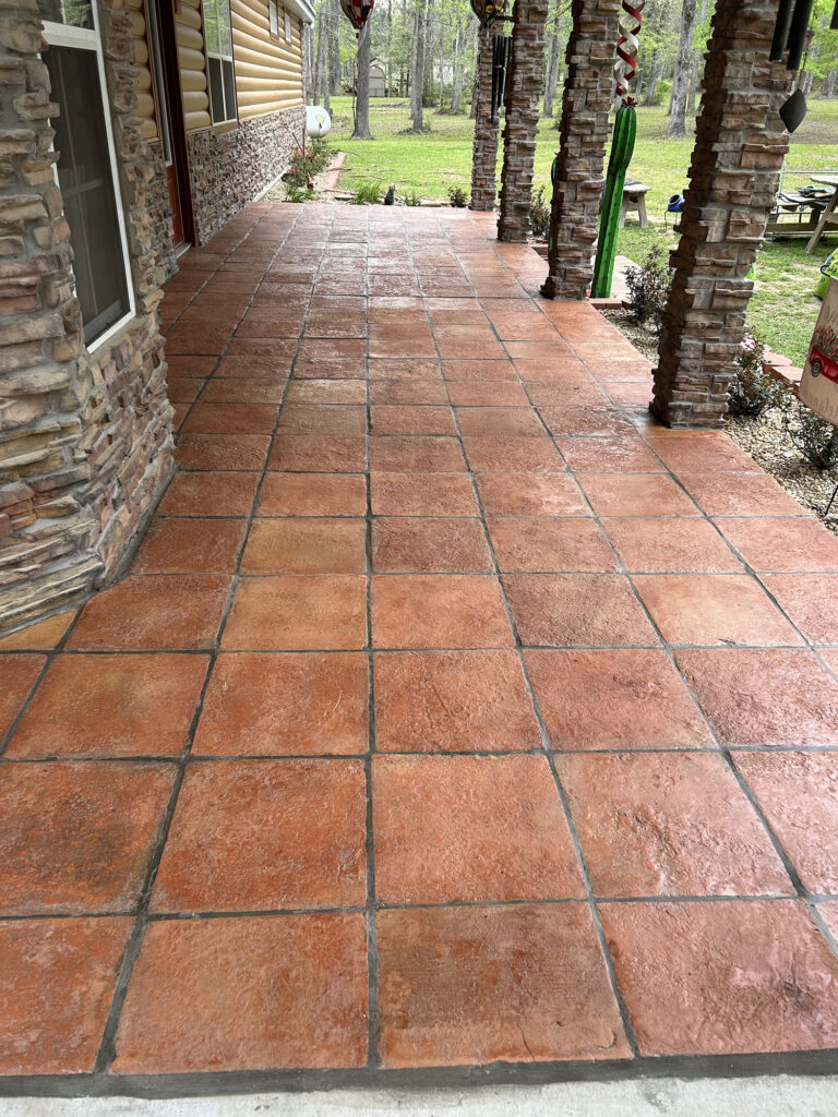 16X16 Heritage Natural on Front Porch