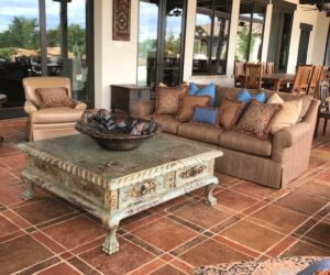 Terracotta Heritage Mix Cafe and Natural in California Pattern for back patio