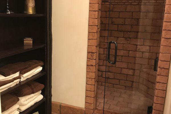 Terracotta Tile Heritage Natural installed on Walk in Shower