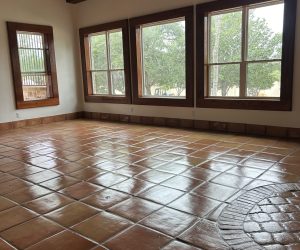 16X16" Saltillo Tile in the Natural Color.