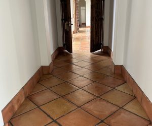 16X16" French Terracotta Tile in the Natural Color.