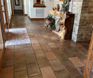 9X14" French Terracotta Tile in the Cafe color.