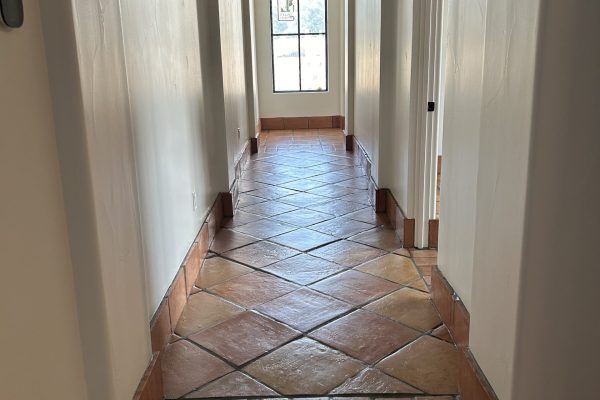 16X16 French terracotta tile in the natural color