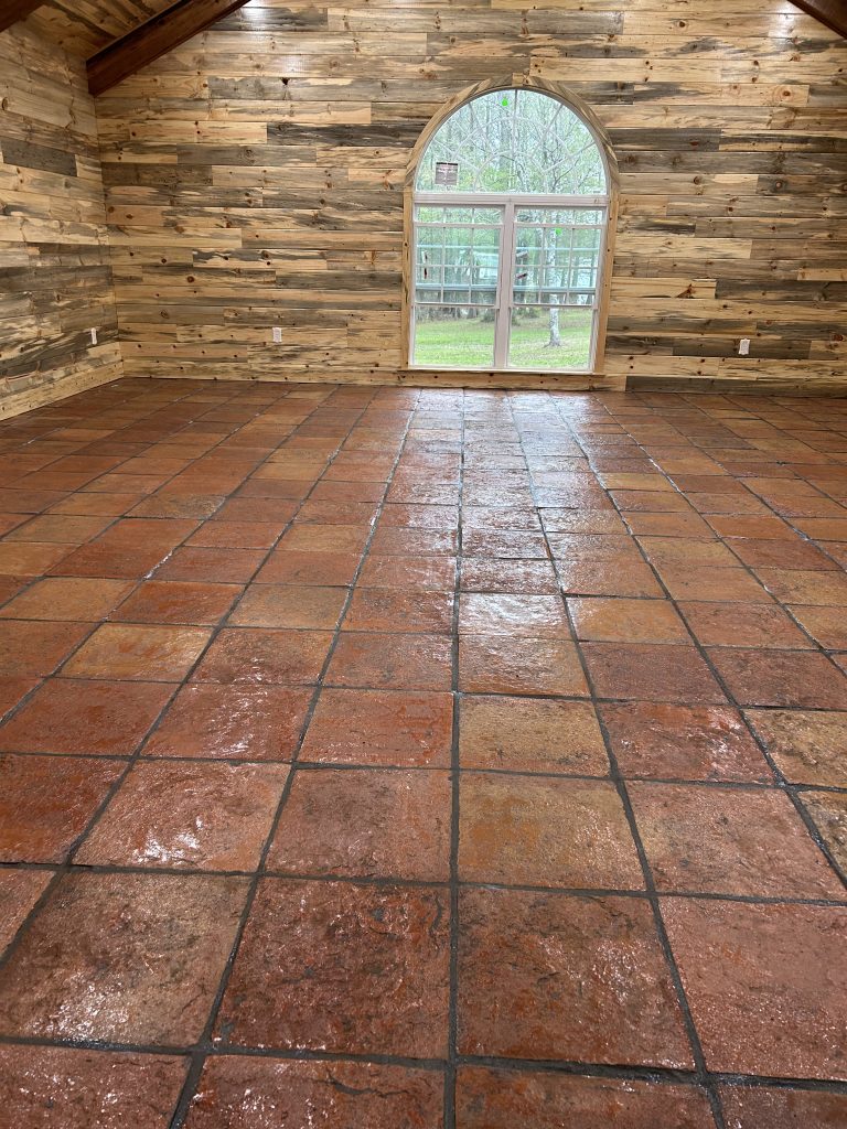 16X16 Terracotta Tile on Beautiful Home in Luisiana