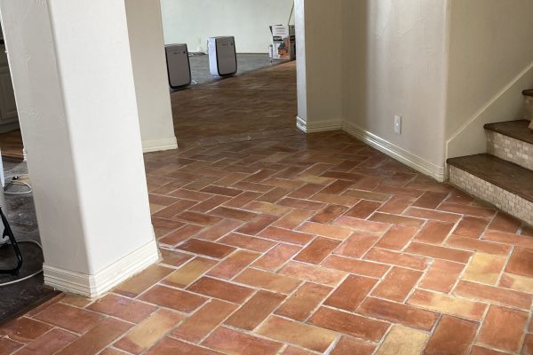 6X12" French terracotta tile in the natural color