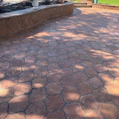 12" San Felipe Heritage terracotta tile for exterior