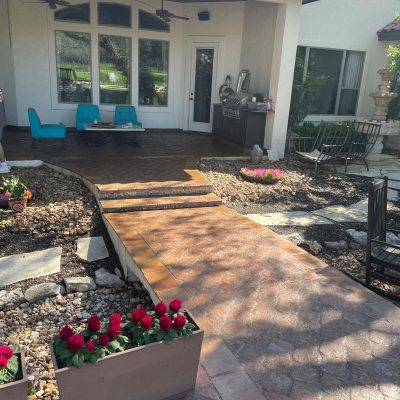 8" Riviera Heritage Terracotta tile in the cafe color