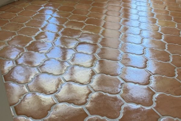 12" San Felipe Saltillo Tile natural sealed